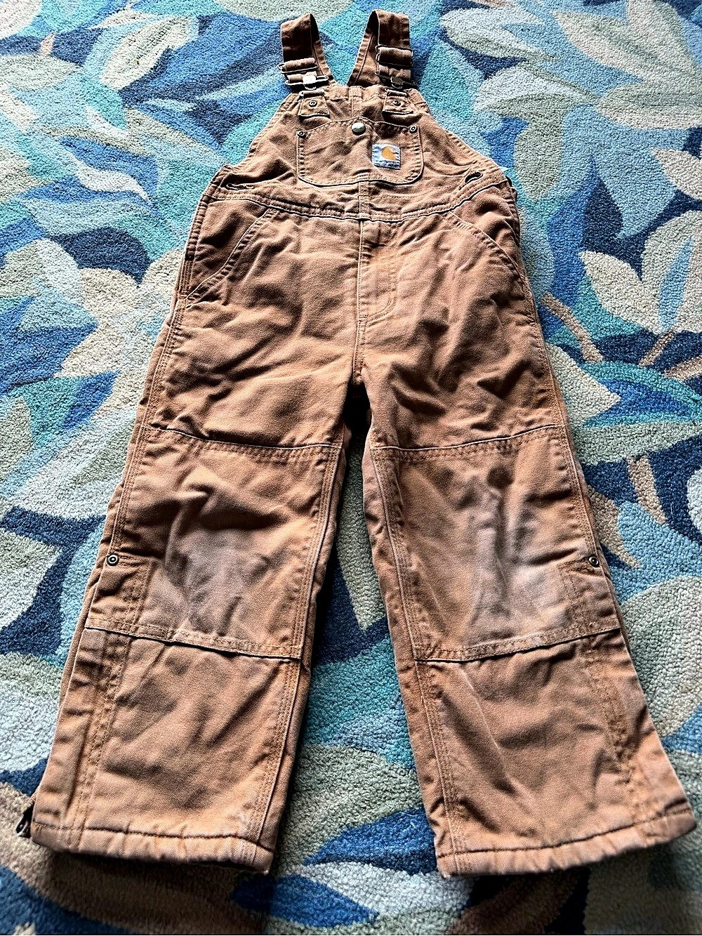 Carhartt Kids Brown Overalls insulated Size 4